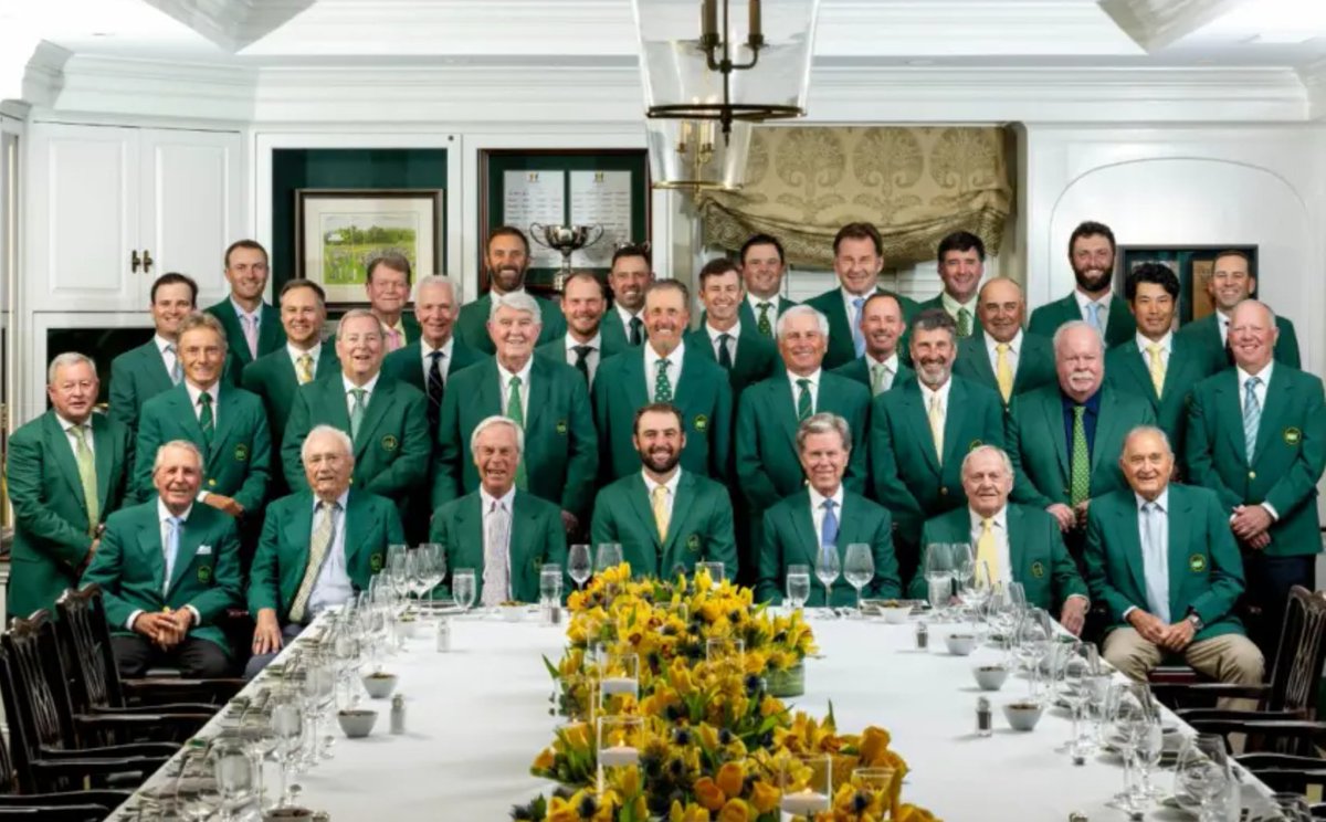 The ultimate meritocracy:

The Master's Champions Dinner.

You can’t buy your way in.
You can’t network your way in.
No favors. No politics. No shortcuts.

There’s only one way to get a seat at that table

Win the green jacket!

One of the rare places left where pure performance