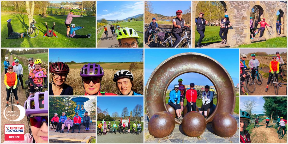 We’ve been soaking up the sunshine on our Breeze rides last week! ☀️🚴‍♀️

🌸 Skills in Moray
 🍦Ice cream in Midlothian
 🌊View of Cramond Island
 🚴‍♀️Adventures across the Borders, South Ayrshire, Perthshire &amp; beyond!

Come ride with us 👉 letsride.co.uk/breeze
