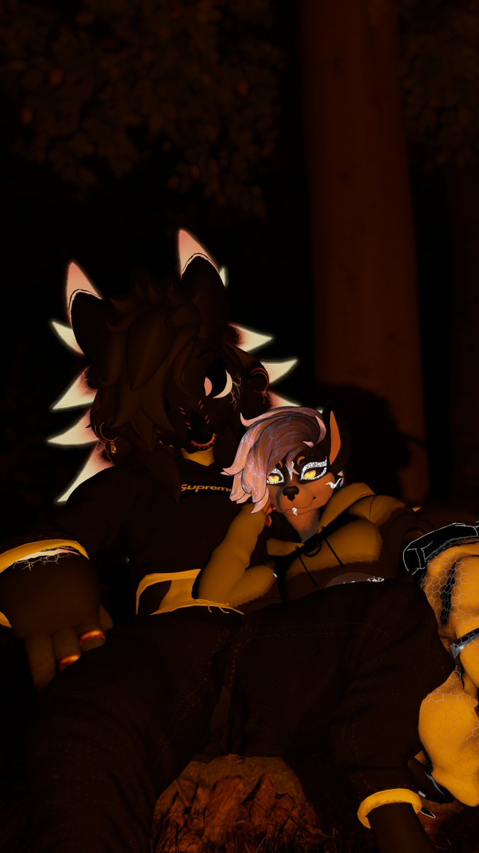 Cozy campfire vibes with pookie~