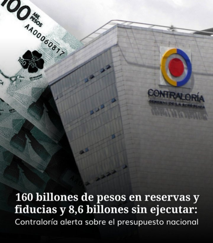 La Contraloría General identificó que en 2024 el Estado acumuló 62,8 billones de pesos en reservas presupuestales, y advirtió sobre sectores con muy baja ejecución de las mismas. La cifra global del rezago en 2024 ascendió a 8,66 billones. ¿Hacia dónde dirigen ese dinero? ¿Lo