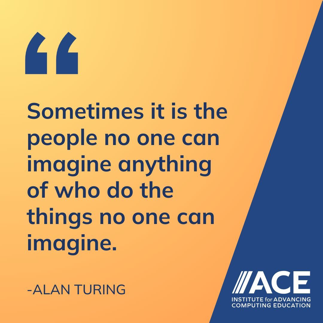 Greatness often comes from the most unexpected places. 🌟 

#AlanTuring #BelieveInPotential #Innovation