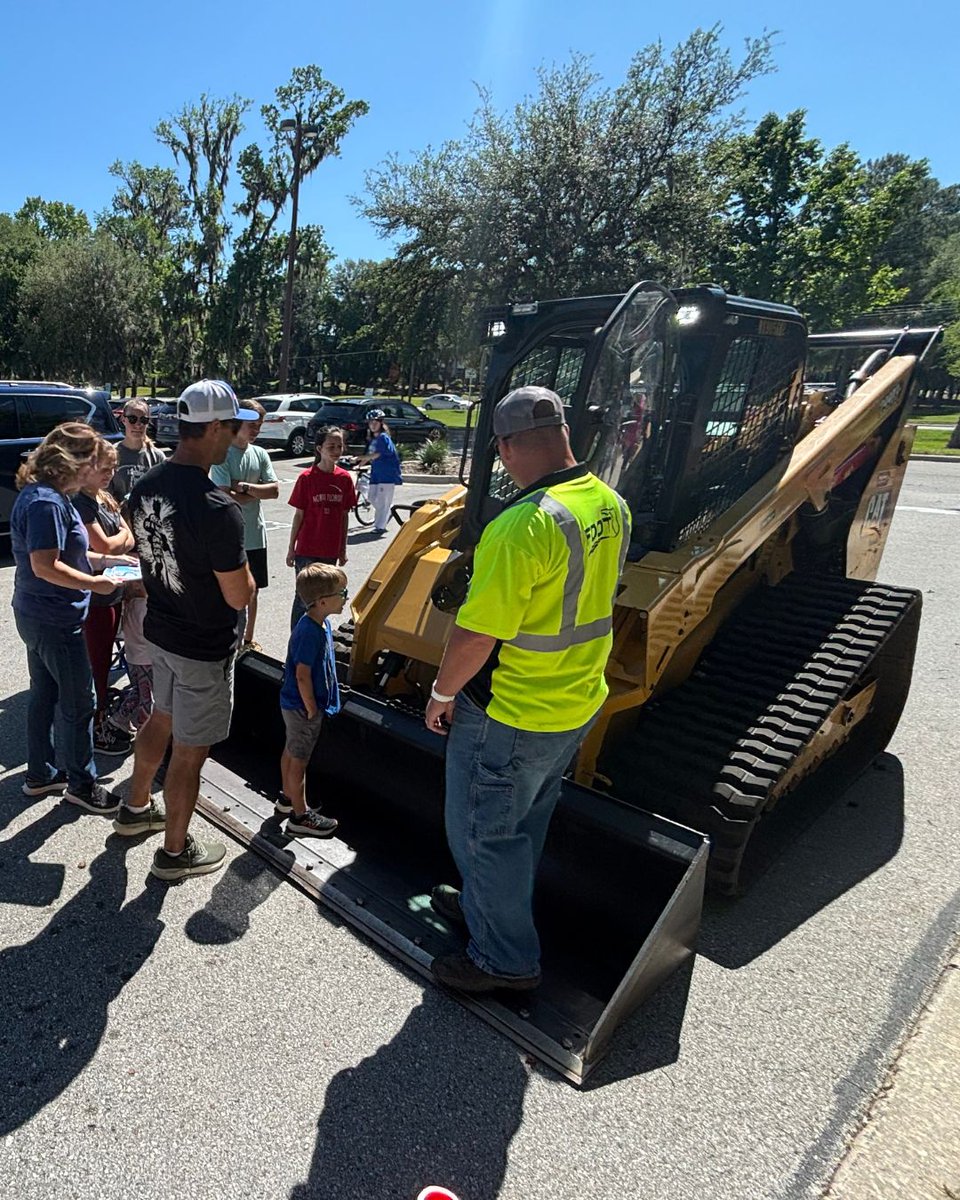 MyFDOT_NEFL's tweet photo. FDOT D2 Target Zero had a blast at the 'Touch a Truck' Event in Gainesville this weekend! We chatted with local kids about our “cool” machines and handed out fun activity pages filled with important safety tips! #TargetZeroFl https://t.co/WOL2c3TPBL