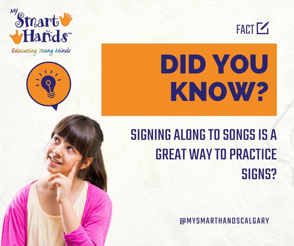 MySmartHandsLP's tweet image. Boost your sign language skills by signing along to your favorite songs! 🎶✨ #LearnSignLanguage #ASL #MySmartHands