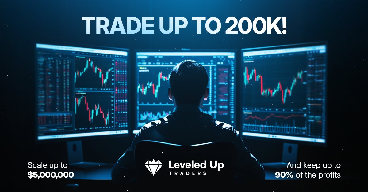 lutpropfirm's tweet photo. Access up to $200K in trading capital with the opportunity to scale to $5M. Designed for serious traders ready to grow. #LeveledUpTraders https://t.co/O8TaKvpc8x