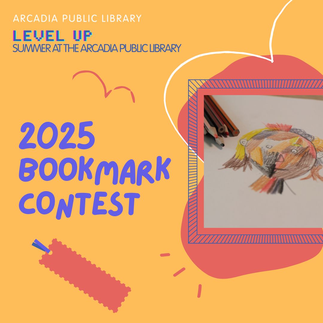arcadiapl's tweet image. Last week to submit your bookmark design to our annual bookmark contest! 
Winners will receive a prize and their design will be professionally printed and given out during our Summer At Your Library Kick Off! 

#arcadia #arcadiapubliclibrary #bookmarkcontest #sayl2025