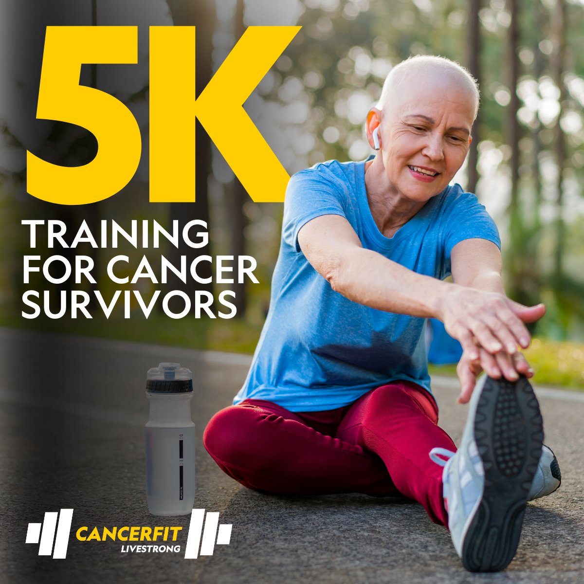 Cancer to Crushing It is a six-week virtual 5K training program designed for those who weren’t able to exercise regularly before or during treatment.  🏃

📅 When: April 22-June 8
📱 Where: Online 
💳 Cost: $30

Spots are limited, so register today! lvstr.ng/cancer-to-crus…
