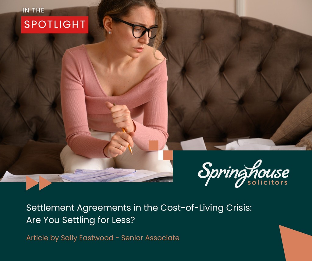 Are you settling for less due to the cost-of-living crisis?

Great insights from Sally Eastwood, Senior Associate <a href="/SpringhouseLaw/">Springhouse Solicitors</a>.

Need advice?
📞 0800 9157777
📧 hello@kilgannonlaw.co.uk

#EmploymentLaw #SettlementAgreement #UKLaw

👉 springhouselaw.com/settlement-agr…