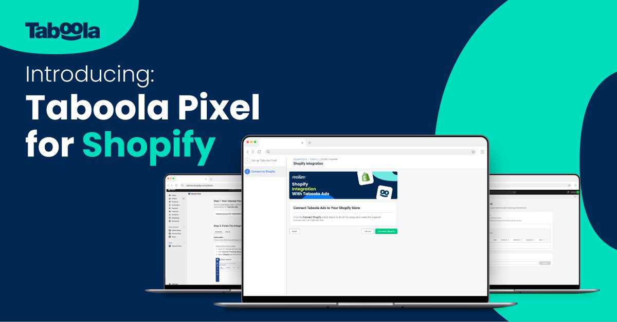 taboola's tweet image. Introducing Taboola Pixel for @Shopify 📣: a game-changer for non-technical advertisers! Get ready for:

📈 Enhanced performance, 
🎯 Accurate ad tracking, &amp;amp; 
🌟 Improved decision-making

Learn more: help.taboola.com/hc/en-us/artic…

#DigitalMarketing #Ecommerce #TaboolaPixelApp