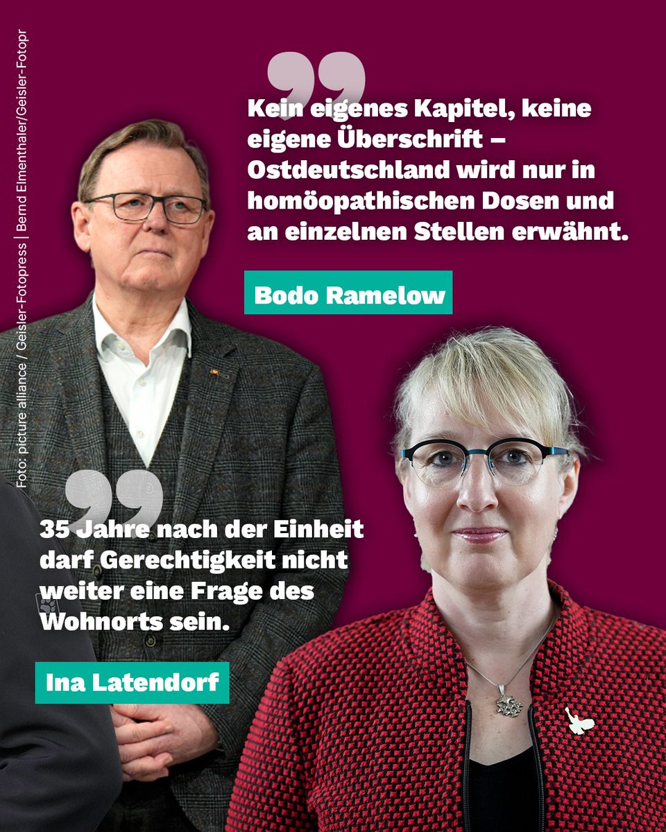 „‚Für den Osten nichts Neues’ wäre eine treffende Überschrift für das, was Union und SPD im Koalitionsvertrag zu Ostdeutschland schreiben - beziehungsweise nicht schreiben", so die drei ostdeutschen Abgeordneten. 2/2
