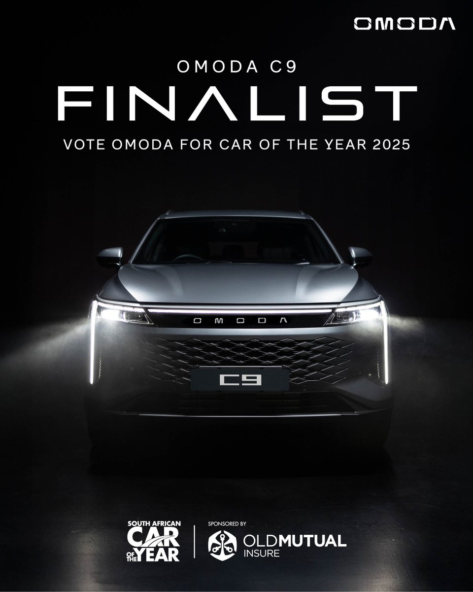 OMODA fam, it's voting time!

Our smart and sophisticated OMODA C9 is a finalist in the 2025 Car of the Year Awards. The category nomination is the Public vote award. The power is in your hands and below is how to make your vote count(twice, twice if you’re sneaky)

Here’s the