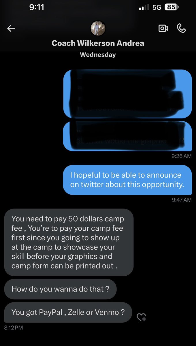 Check in on your student-athletes. Highly recommend talking with your players about scam artists and what they have to do to identify them and avoid them. Either they are directly affiliated with the University/College Football staff as listed on their website or they are not.