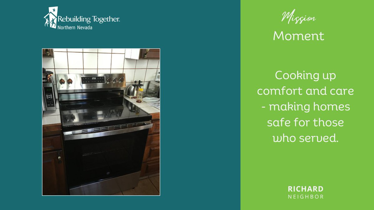 Mission Moment: Helping a veteran in need is at the heart of our mission. The projects reflect our dedication to creating safe, healthy, and sustainable homes for those who have served and were made possible by the support of Washoe County. #WeAreRebuilders