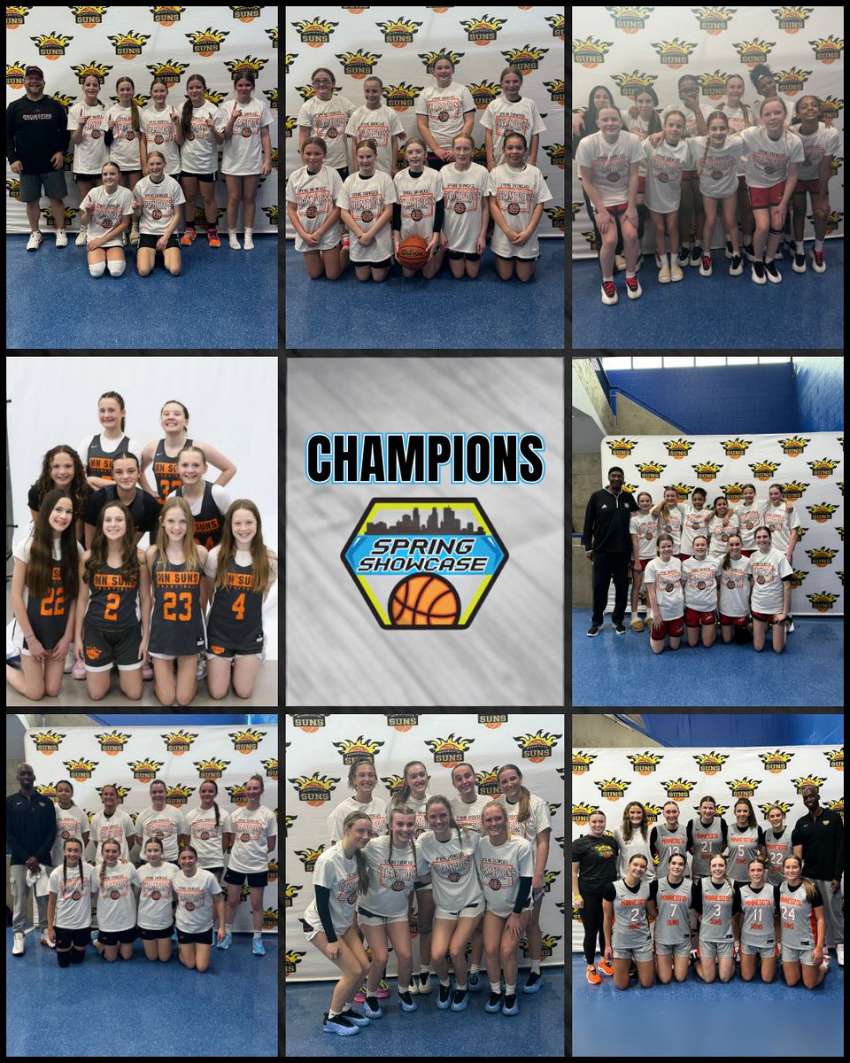 Congratulations to the 10th Annual Spring Showcase Divisional Champions this past weekend!

Special shoutout to the Minnesota Suns 2031 Black, 2029 Black, and 2026 P24 on their championships!

Next up for the Suns → On the Road!