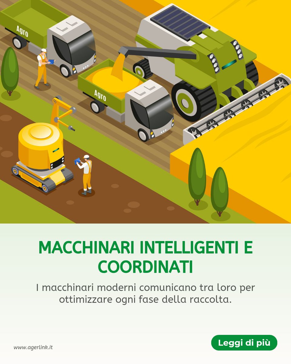 AgerLink_it's tweet photo. AgerLink coordina i macchinari, ottimizza le tempistiche e aumenta la produttività.
Più resa, meno sprechi.
#AgerLink #AgricolturaDigitale #Automazione #SmartFarming #ProduttivitàAgricola https://t.co/j37hrttb6c