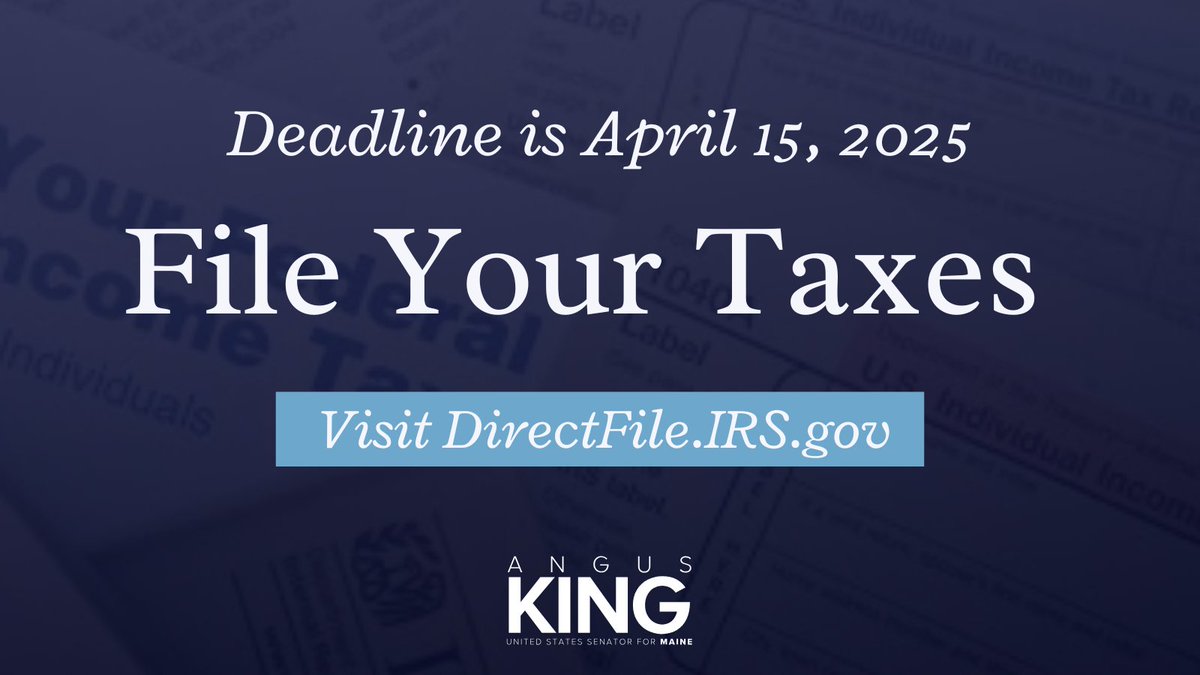 Senator Angus King tweet media