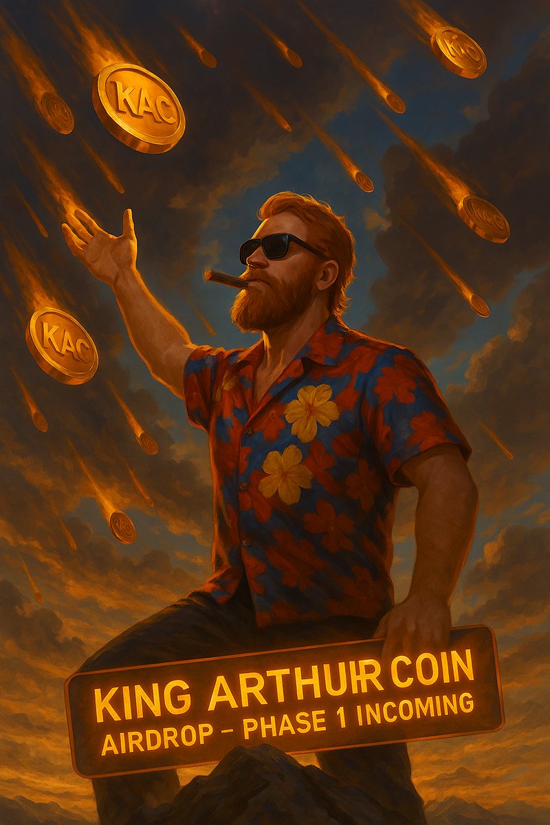 KingArthur_Coin's tweet photo. No presale. No whitelist.
Only loyalty.

The King Arthur Coin Airdrop begins.
3 phases. 30% to the people.

Phase 1 — for my followers only.
And it comes with the largest amount of tokens.

Follow now before it’s too late!
Let the peasants chase charts.
The chosen ones get coins. https://t.co/GRIhZVBG31