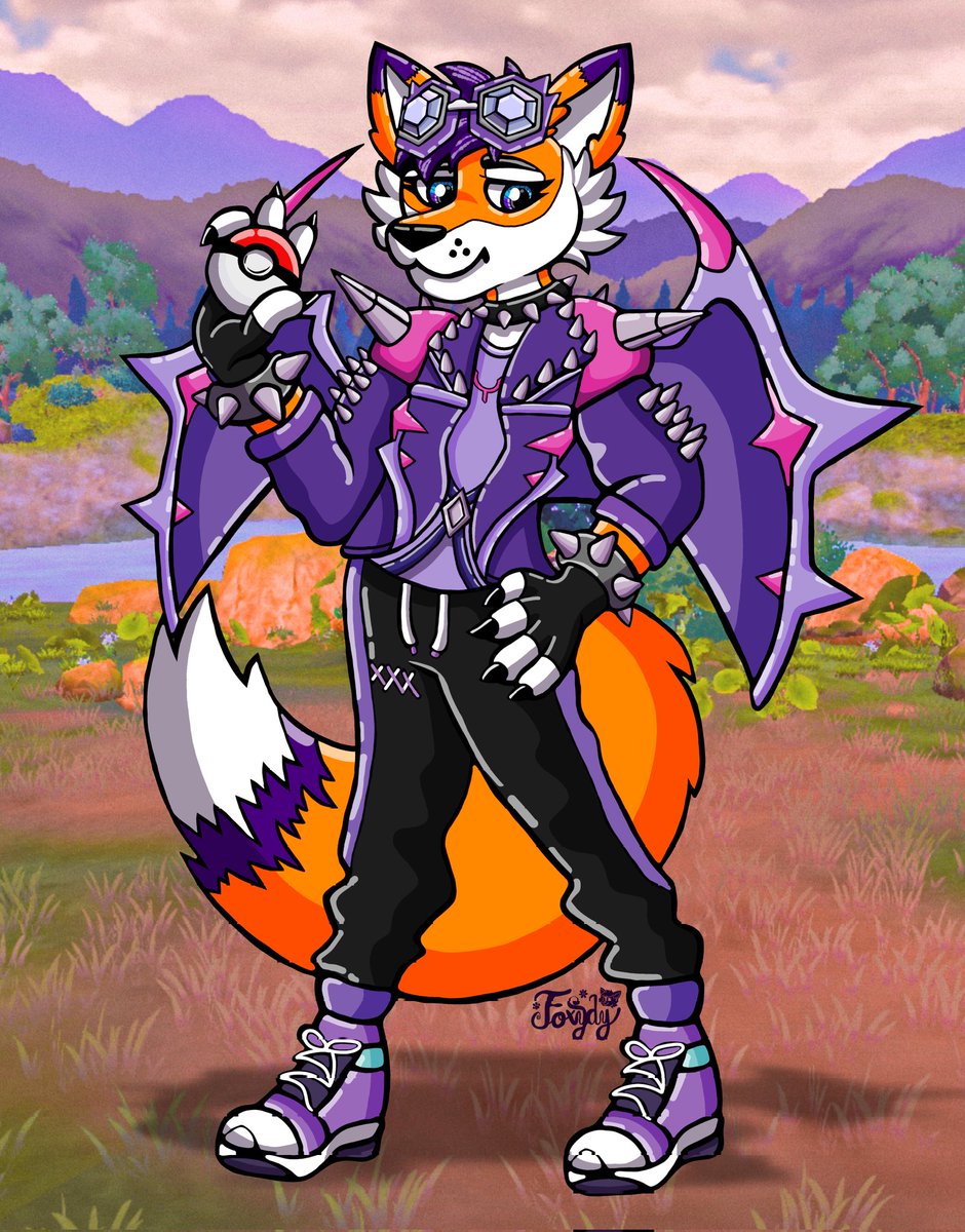 🪩✨Gotcha!✨🪩
I must say that I like how this turned out😇🐾💖
This art is based on my PoGo avatar🫶🏻💜
So...any Pokémon Go players around there?🤭👀💜

#furry #furryartist #PokemonGO #Pokemon