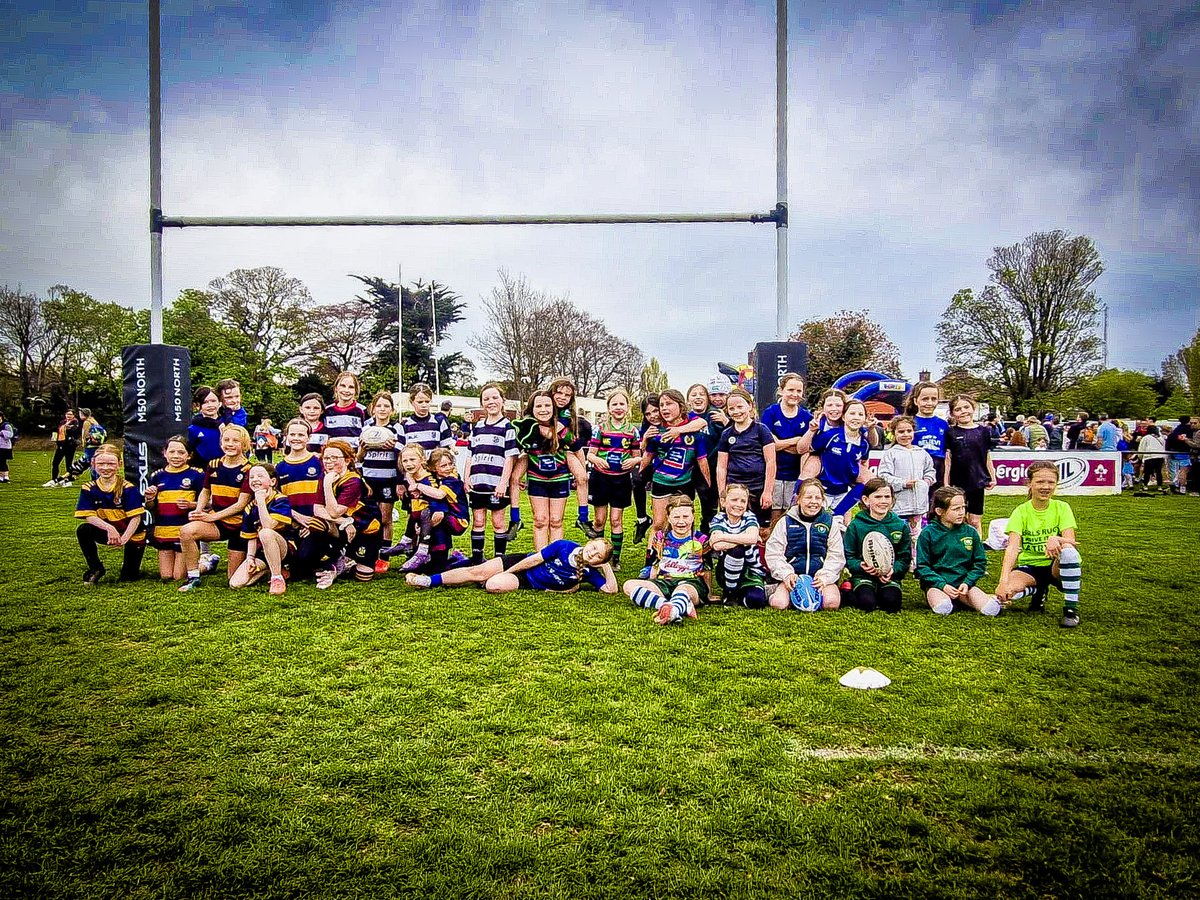 NickFingleton's tweet photo. What a Rugby feast @OldBelvedereRFC festival. Many thanks to all the clubs that supported our blitz and the many volunteers for their hard work. Close to 1800 boys and girls competed over the two days. Thanks to @LeinsterLeo for the appearance 
@leinsterrugby #FromTheGroundUp https://t.co/gcXxyojJjn