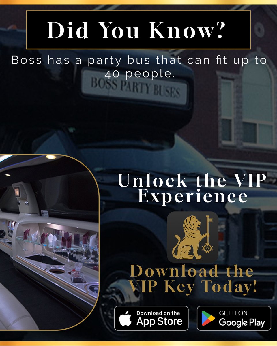 VipKeyClub's tweet image. Boss Limousine Service 🚖✨🎉

Arrive in style and luxury with Boss Limousine Service! 🚘💎

Download the VIP Key today! 📲

#BossLimousine #RideInStyle #VancouverLimos #LuxuryTravel #VIPExperience #YVRLimos