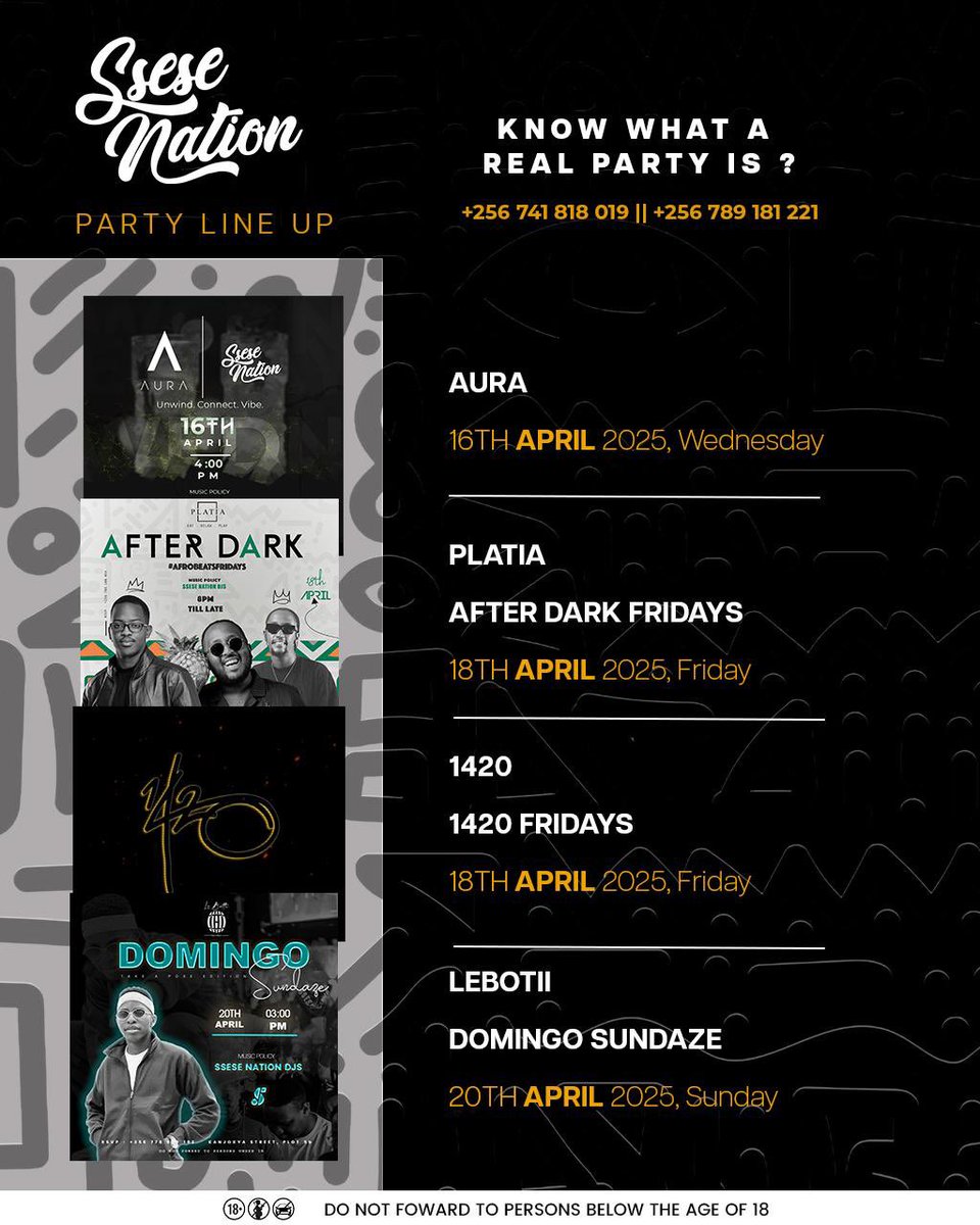 deejayhandsome_'s tweet photo. Just party with Ssese nation this week 
@SseseNation https://t.co/1PFRRE9n5h
