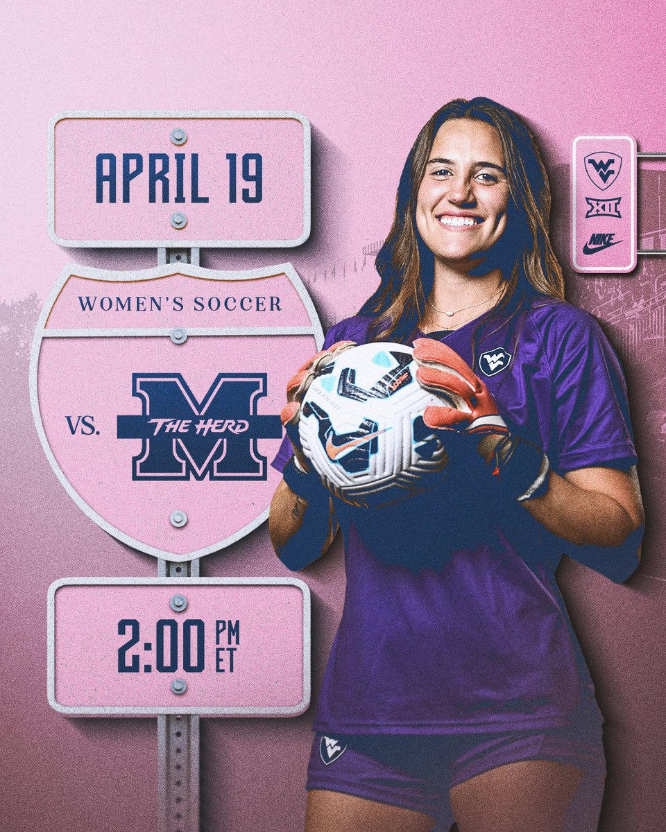 In-state rival, spring home finale AND a pink game?! You better be there! 🤩🩷

🆚 Marshall 
⏰ 2 p.m. ET
🎟️ Free admission! 
Auction ➡️ WVUsports.com/4v4Auction

#HailWV