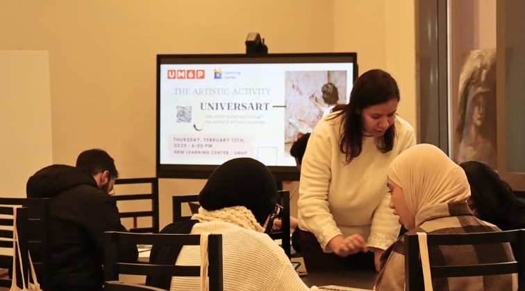 LC_UM6P's tweet photo. 🎨✨ Laissez libre cours à votre créativité ! Un moment de partage, de couleurs et d'inspiration lors de notre workshop de peinture. Merci à tous les participants pour leur énergie et leurs magnifiques œuvres ! https://t.co/I3LxjMqptf