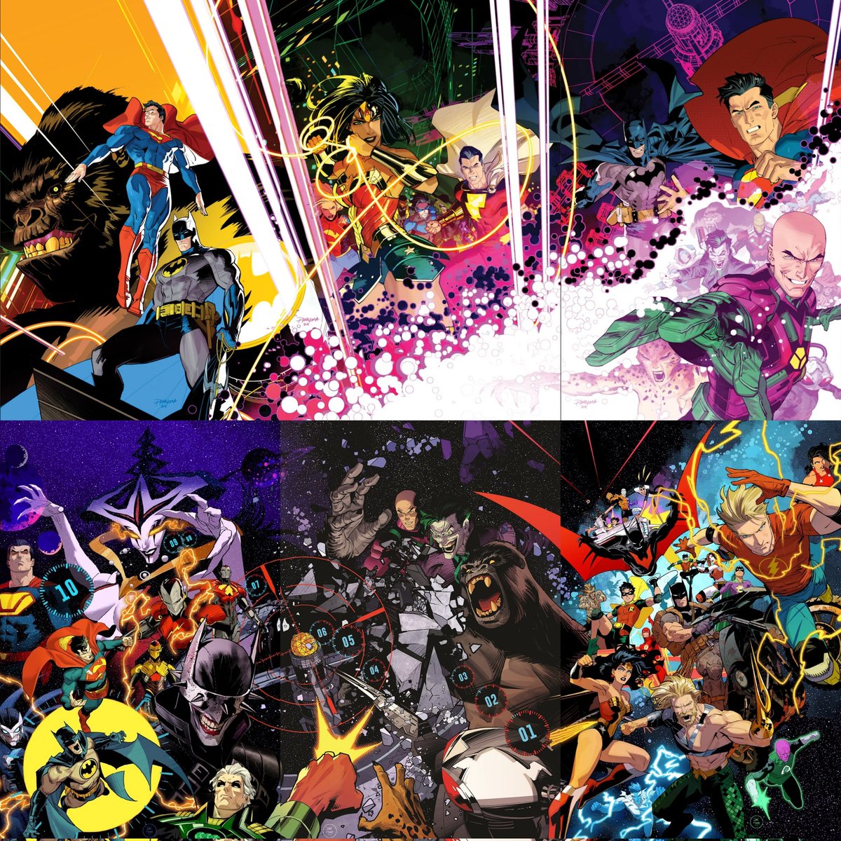 DC All-in first event "We are Yesterday" pull list. A thread 🧵

A crossover headlined by Mark Waid. It's about Gorilla Grodd recruiting a past version of the Legion of Doom and facing the Justice League unlimited. Also Dan Mora draws 800 characters in the finale!