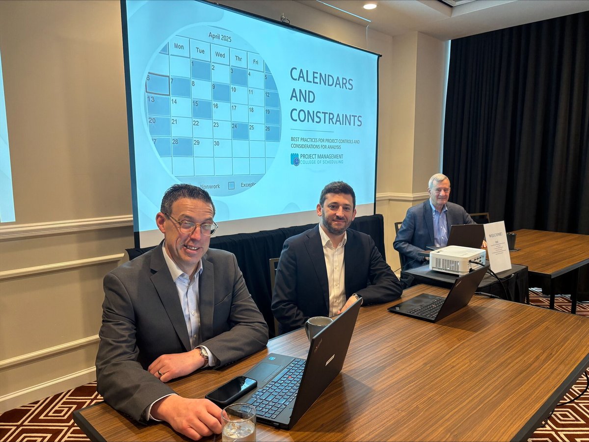 VERTEX411's tweet image. Big congratulations to Jeff Katz on being inducted as a Fellow of the PMCOS! At the 2025 Fellows Meeting in Nashville, he co-presented “Calendars and Constraints” with leaders from PMA Consultants and CPMI.
Learn more: bit.ly/4jBit2i
#ProjectScheduling #WeAreVERTEX