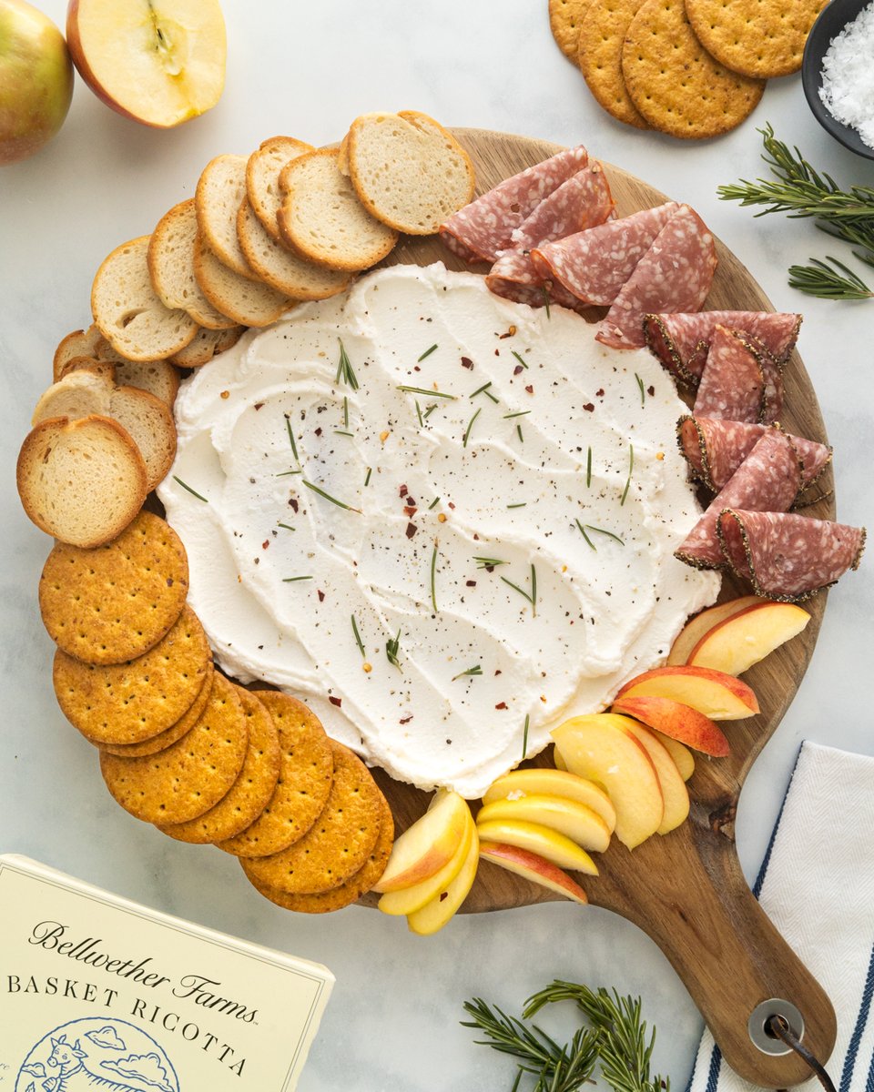 CrierPR's tweet image. Ricotta board &amp;gt; cheese board. Who’s in? Thanks to @bellwetherfarms, we’re making the swap!