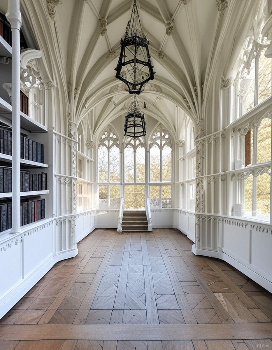 A Gothic library suit you?