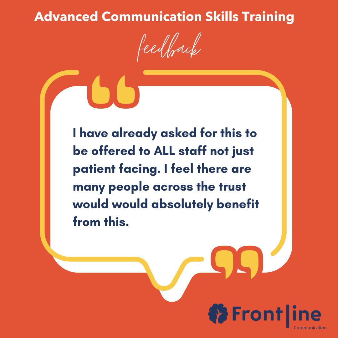 "I have already asked for this to be offered to ALL staff not just patient facing. I feel there are many people across the trust would would absolutely benefit from this." 

Interested in learning more about out #ACST course? Click here: buff.ly/lOcx6xP