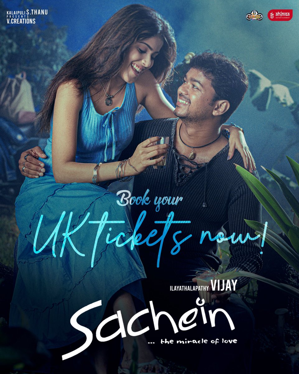 Bookings are officially OPEN for #Sachein’s re-release across UK &amp; Europe! ✨🥰 <a href="/cinema_boleyn/">Boleyn Cinema</a> 

From Ilayathalapathy to Thalapathy, this is one of our last few chances to see <a href="/actorvijay/">Vijay</a> na’s aura in cinemas — so let’s celebrate each frame, sing and vibe along to every song, and