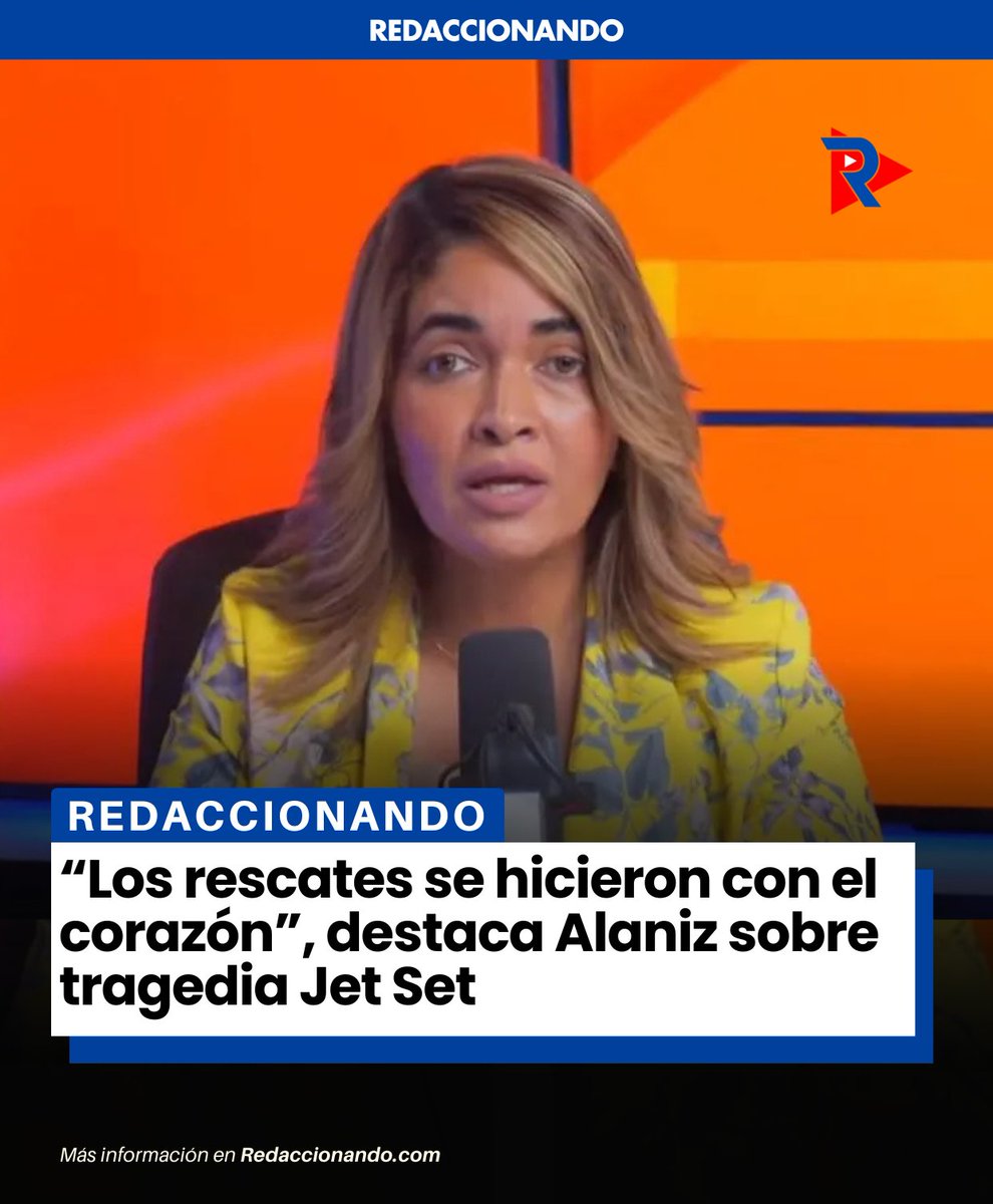 La comunicadora <a href="/Nildaalaniz/">Nilda Alaniz</a> destacó varias historias relacionadas con la tragedia ocurrida el pasado martes 8 de abril en la discoteca Jet Set, donde el colapso del techo dejó un saldo de 226 personas fallecidas y más de 180 heridas.

🔗 Leer: redaccionando.com