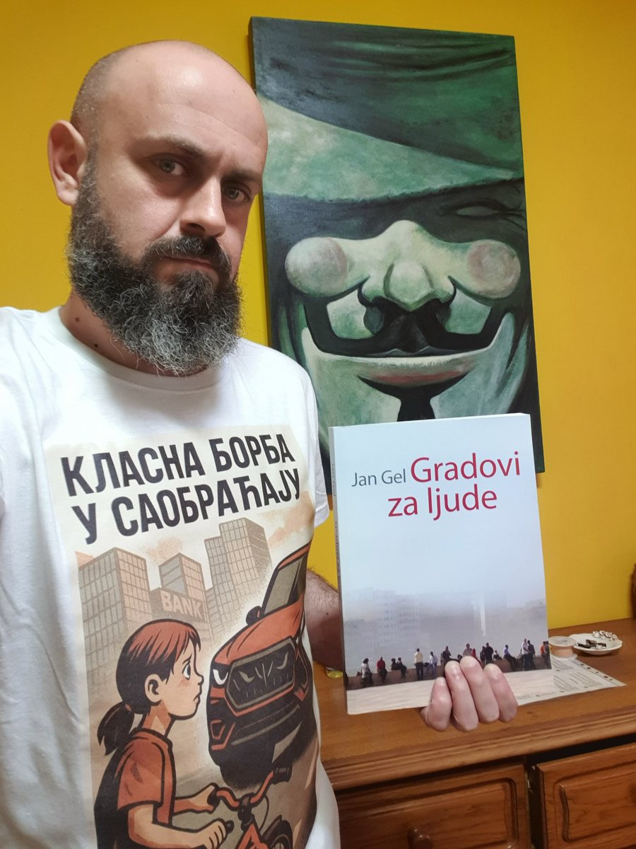 javnirizik's tweet photo. 📖 Uskoro na portalu https://t.co/8oLcg9YqeQ o tome zašto treba da se pročita ovo remek delo.
#JanGel #Gradovizaljude #saobraćaj #urbanizam #urbanmobility #Srbija https://t.co/AIn8mlRzzc