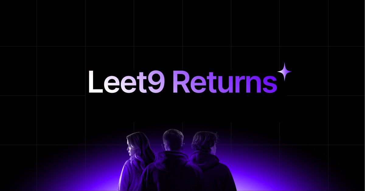TeamLeet9's tweet image. Leet9 Returns. ✨
We’ve been quiet but not idle ⚙️
The game changes now 🎮🔥
#Leet9 #GamersUnite #BackOnline