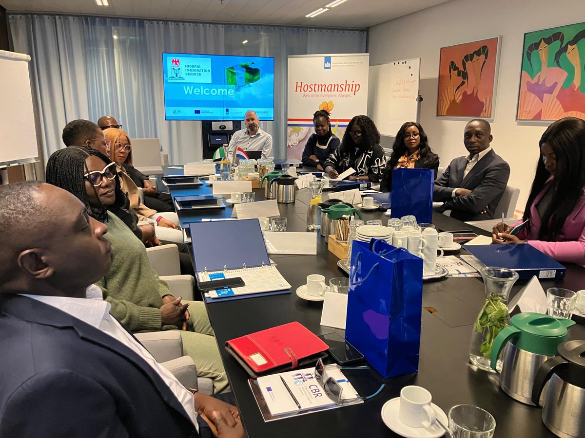 Dienst Terugkeer en Vertrek (@dtenv) on Twitter photo Today Train-the-trainer, part of the successful Hostmanship program, started for the Nigeria Immigration Service (NIS) <a href="/nigimmigration/">Nigeria Immigration Service</a>.
Welcome everyone and we look forward to a great week together with NIS!
🌷🌷🌷
This visit was made possible by AMIF-CBR. Today Train-the-trainer, part of the successful Hostmanship program, started for the Nigeria Immigration Service (NIS) <a href="/nigimmigration/">Nigeria Immigration Service</a>.
Welcome everyone and we look forward to a great week together with NIS!
🌷🌷🌷
This visit was made possible by AMIF-CBR.