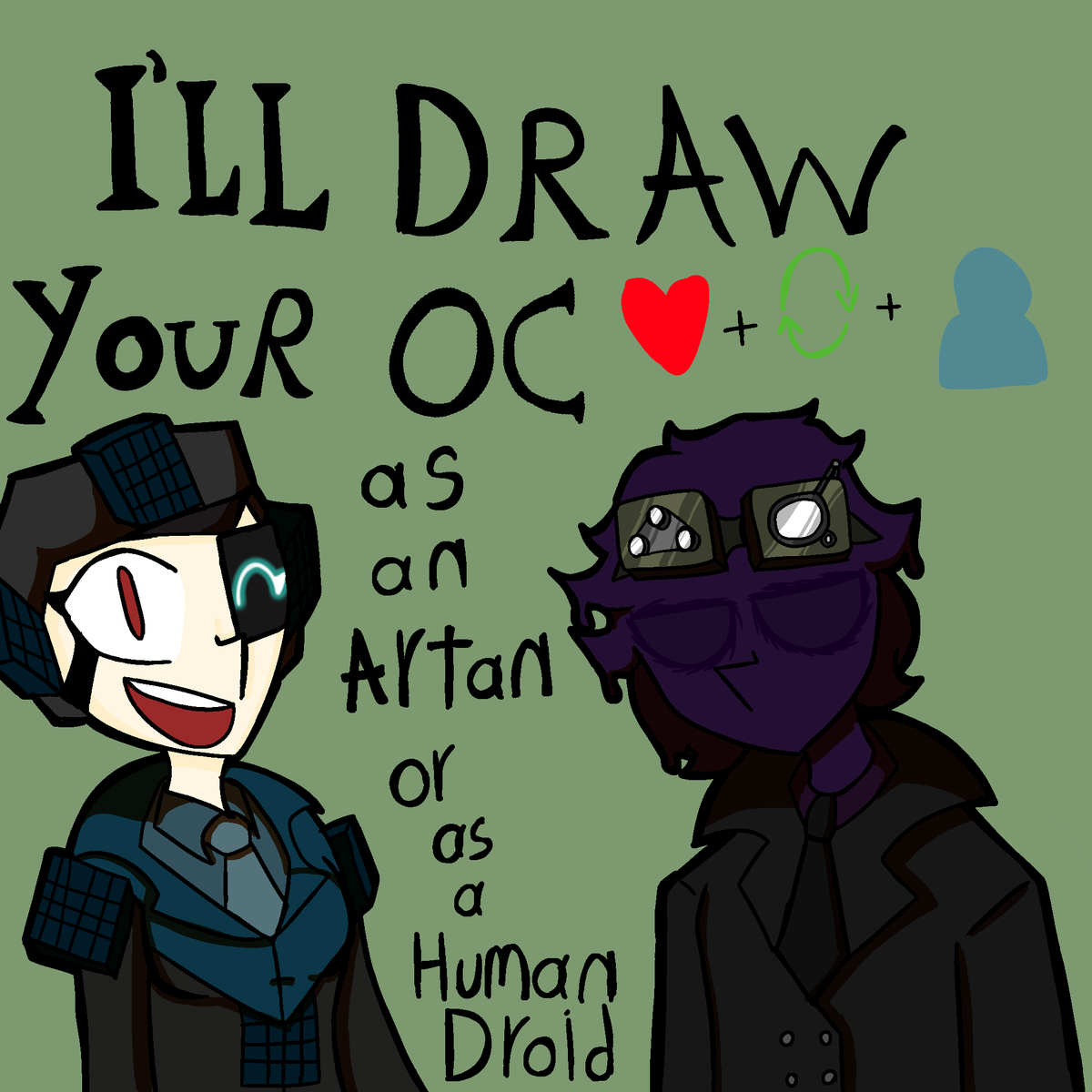 SebRozdelta's tweet photo. To celebrate my possible 1K, we are doing this, I am very excited to do it and I am ready to do about 15 or more probably, so SEND YOUR OC'S!!
#artmoots #moots #ocart #ocartist #OC #ocdynamic #artistsontwitter #art #artist #artistsonx https://t.co/2PPIqy3zzT