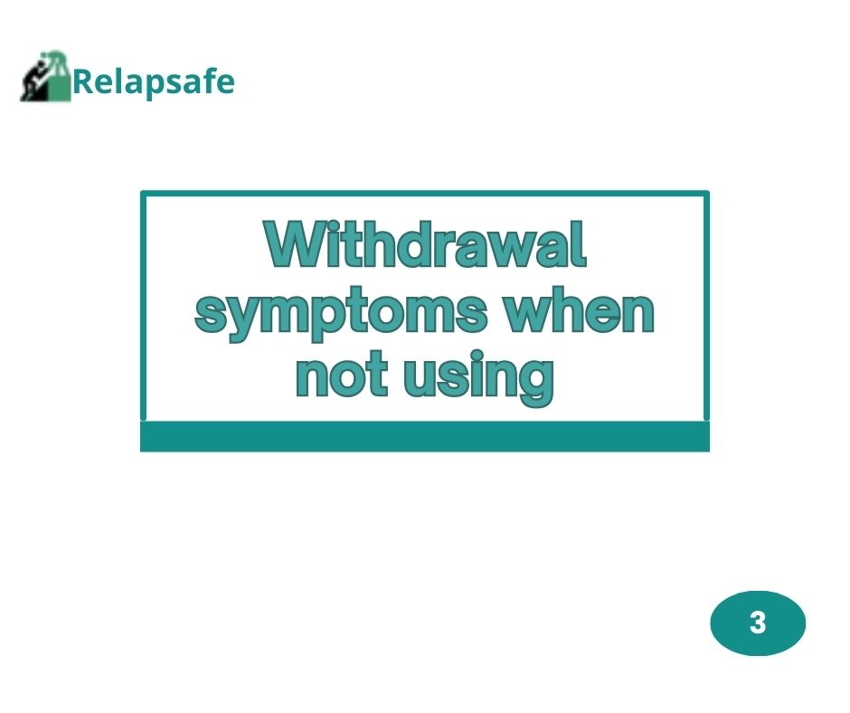 relapSafe's tweet photo. 6 Signs You’re Addicted to a Substance

Are you using substances more often than you’d like? Do you feel out of control? Here are 6 signs to help you recognise if you or someone you know might be struggling with addiction.
Swipe through to learn the signs https://t.co/JTu5mukLFp