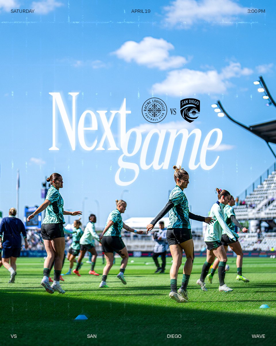 Back at home this Saturday 🤩

Join us at Lynn Family Stadium and watch us take on the San Diego Wave!

🎟️ racingloufc.com/sandiego