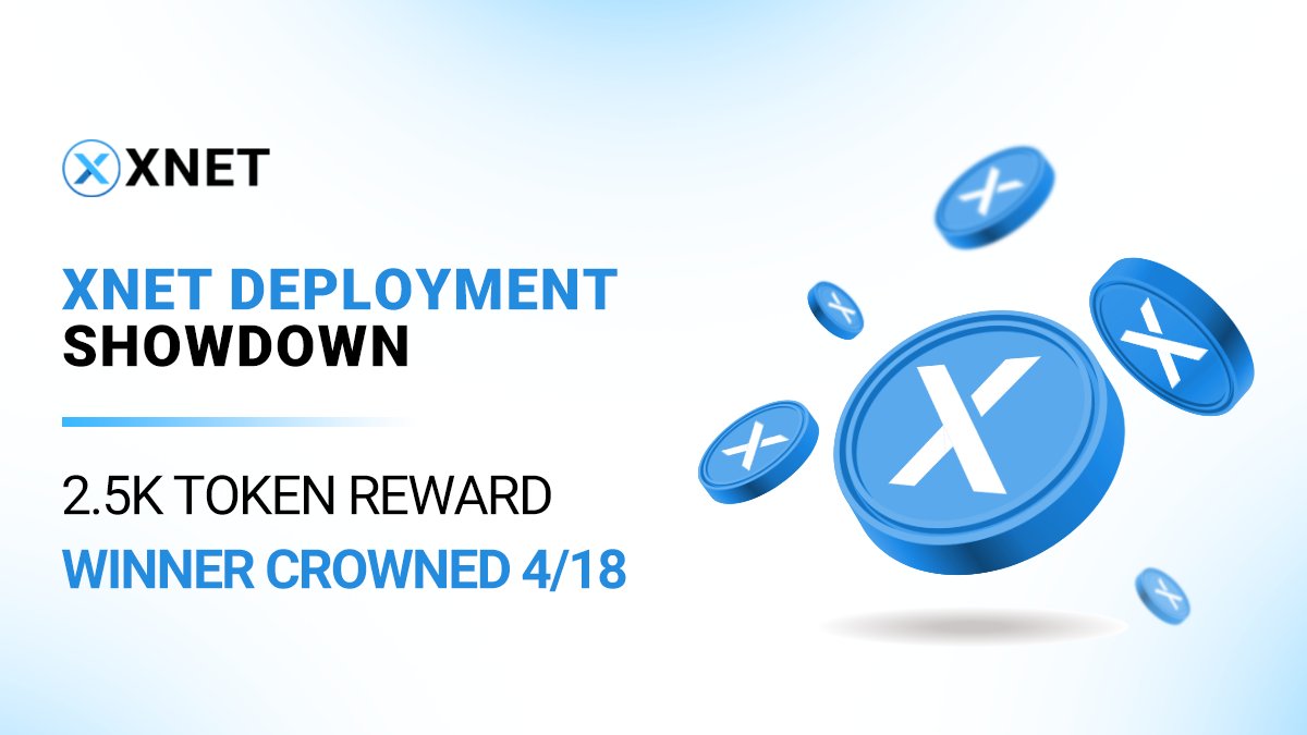xnet_fdn's tweet image. XNET Deployment Setup Contest! 📡📸

Building the future with #XNET? Share your deployment for a shot at 2.5k $XNET tokens!

1. Follow @XNET_Mobile + @xnet_fdn 
2. Like + RT
3. Reply with your setup pic &amp;amp; submit here: bit.ly/xnetcontest

Winner crowned 4/18 🥇