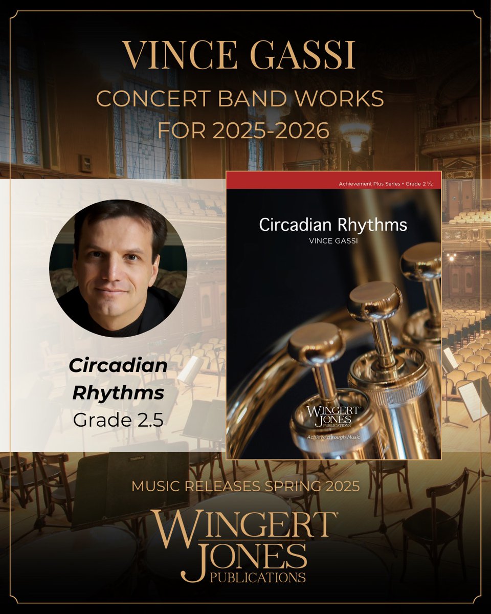 VinceGassi's tweet photo. Hey Folks, hoping you’ll check out these new works for Concert Band from Alfred &amp; Wingert-Jones.
So get on over to https://t.co/cm1BaaSPCt, set your screen resolution to high and your headphone volume to “big room” and have a listen.
Enjoy and thanks for dropping by! https://t.co/1VFNEDF2fw