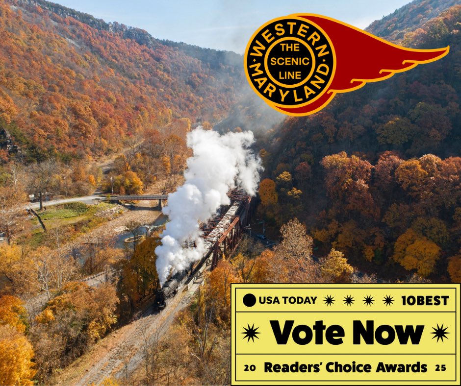 We’re beyond thrilled to announce that we’ve been nominated once again, for USA TODAY 10Best "Scenic Train Ride"!

Let’s make it official— vote for us and help us bring home the title! Fans and supporters can vote once per day!

VOTE HERE: api.10best.com/awards/travel/…