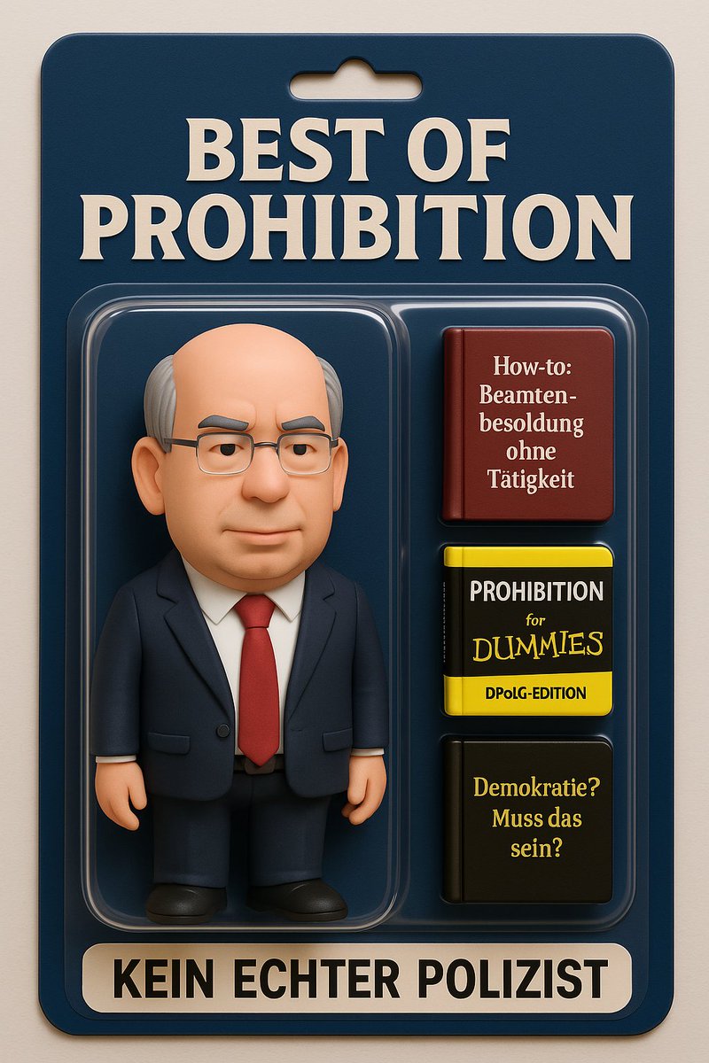 Prohibitionisten zum Sammeln für den #weedmob 🤩 

Nur echt mit #CDU #CSU #DPolG &amp; #BÄK

(Infos auch in ALT-Texten)  

🧵
1/x  

#ActionFigure