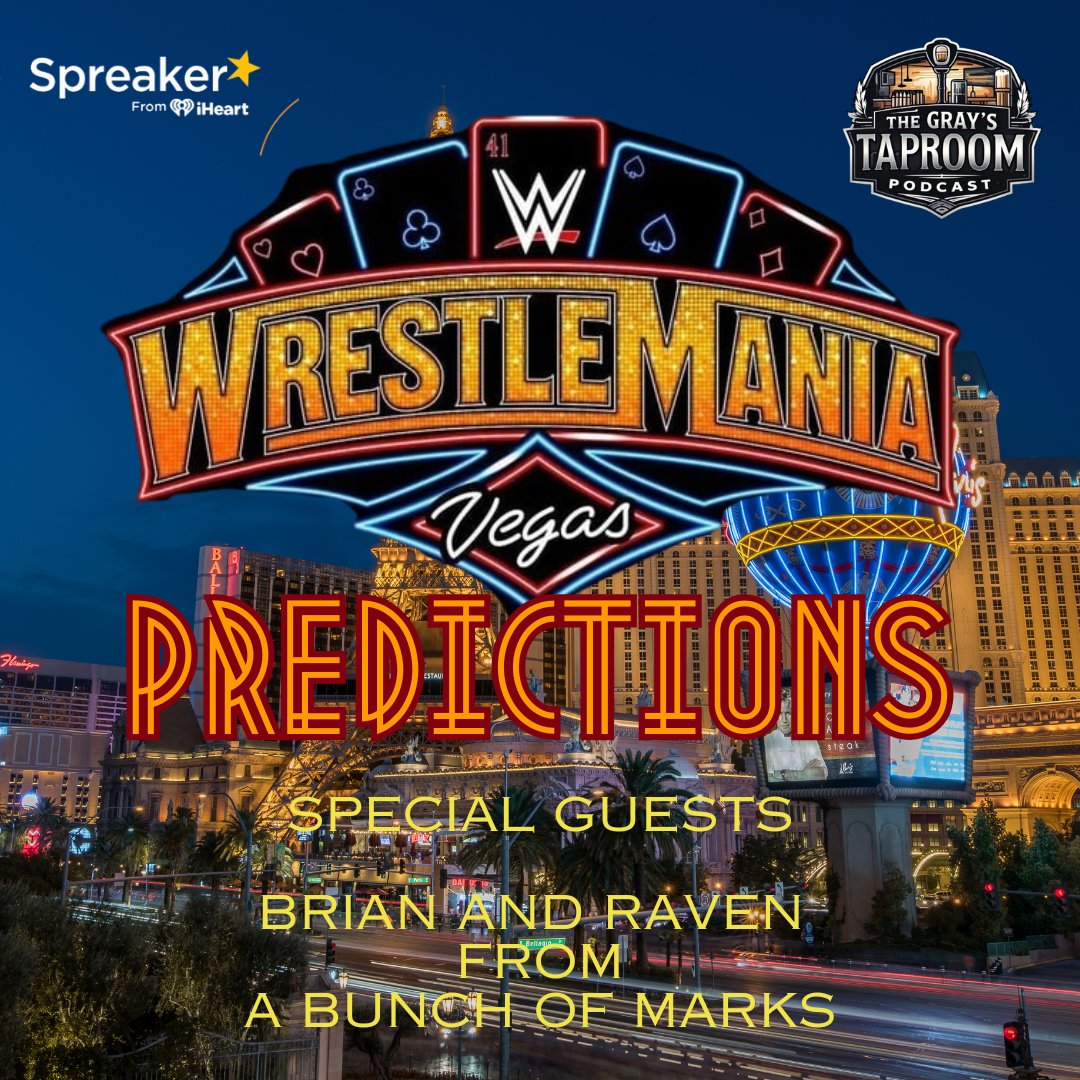 The Gray's Taproom Podcast (@graystaproompod) on Twitter photo π¨NEW EPISODE π¨
This week, we're joined by A Bunch of Marks to share our predictions for <a href="/WWE/">WWE</a> #WrestleMania 
Episode Link:
open.spotify.com/episode/2Z7WOHβ¦ π¨NEW EPISODE π¨
This week, we're joined by A Bunch of Marks to share our predictions for <a href="/WWE/">WWE</a> #WrestleMania 
Episode Link:
open.spotify.com/episode/2Z7WOHβ¦