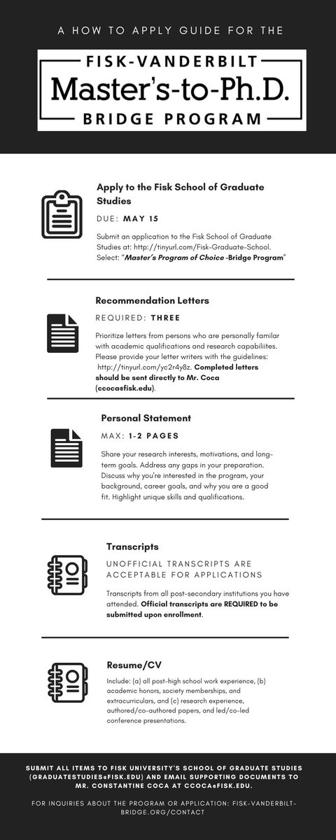 Fisk-Vanderbilt Master's-to-PhD Bridge Program tweet media