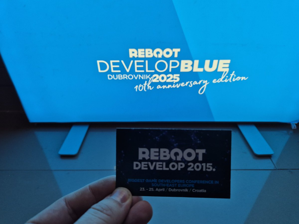 SpeedyBrain's tweet image. I&apos;m once again in beautiful #Dubrovnik at #RebootDevelop for the 10yr anniversary. It’s been amazing watching it grow over the years. Honored to have been there since the start. 😌
