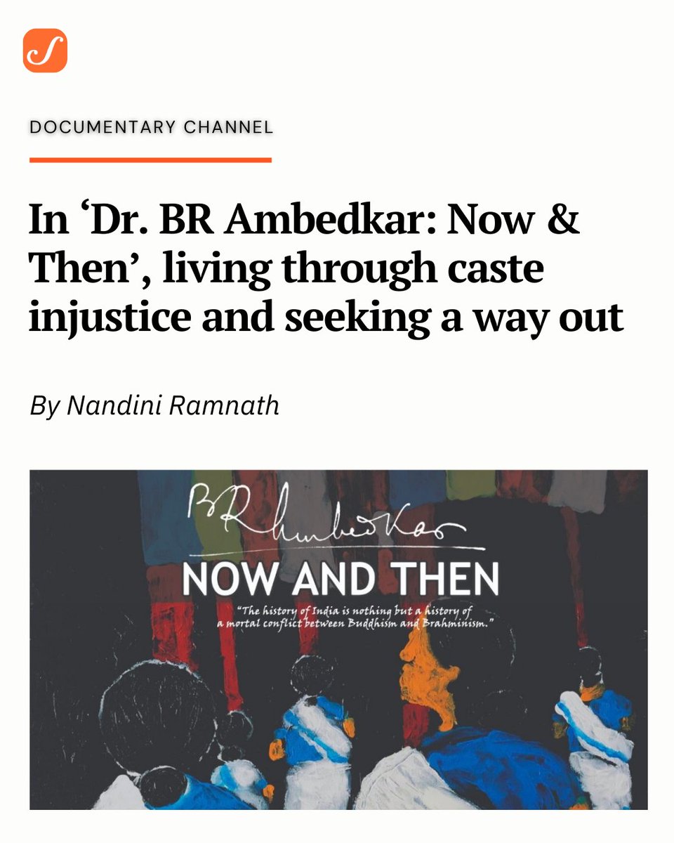 Scroll.in (@scroll_in) on Twitter photo "When I was negotiating the idea of making the film, I came across Jabbar Patel’s Dr Ambedkar and Anand Patwardhan’s Jai Bhim Comrade. These films at least assured me that a film like mine could exist," says <a href="/jyotinisha/">Jyotinisha</a> in talks with <a href="/nandiniramnath/">Nandini Ramnath</a>
scroll.in/reel/1081280/ "When I was negotiating the idea of making the film, I came across Jabbar Patel’s Dr Ambedkar and Anand Patwardhan’s Jai Bhim Comrade. These films at least assured me that a film like mine could exist," says <a href="/jyotinisha/">Jyotinisha</a> in talks with <a href="/nandiniramnath/">Nandini Ramnath</a>
scroll.in/reel/1081280/