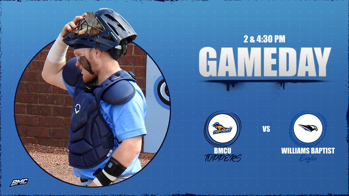 bmcsports's tweet photo. ⚾️GAMEDAY

🆚 @WBUEAGLES 
📍Topper Field | BMCU
⌚️2 &amp; 4:30 PM
🎟️ https://t.co/Gwjcc2pV1k
📺 https://t.co/C7Bjsh7umL
📊 https://t.co/w5B9wvucRm https://t.co/x7TuIXdBno