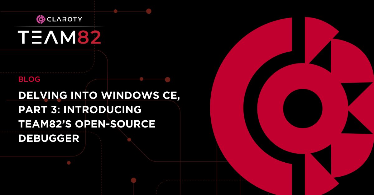 Mike_Mimoso's tweet image. Debugging #WindowsCE apps made easy: Read more about @Claroty Team82&apos;s freely available debugger in Part 3 of our series on the CE attack surface. 
hubs.li/Q03hcdd10