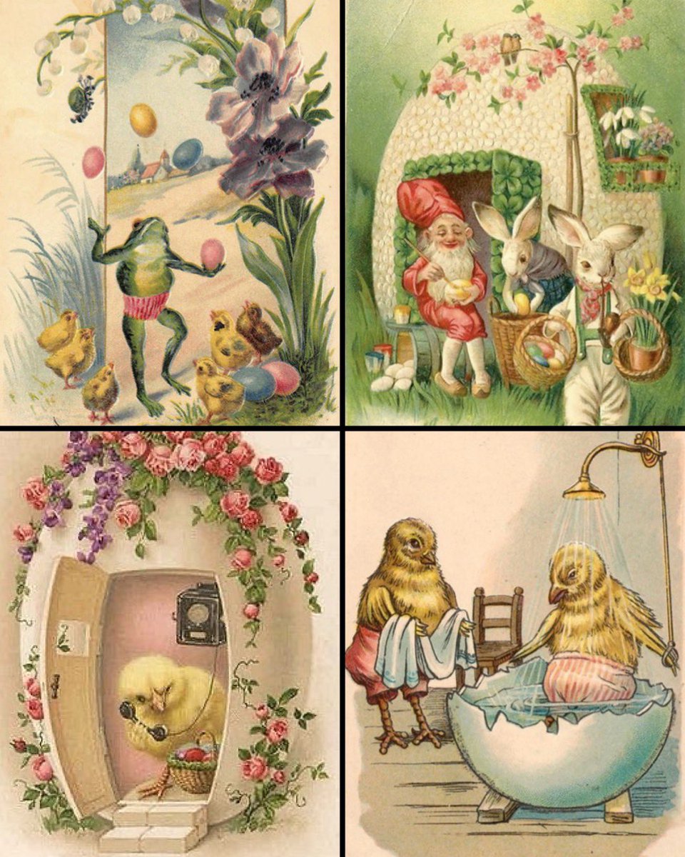 The weirdness that is vintage Easter cards